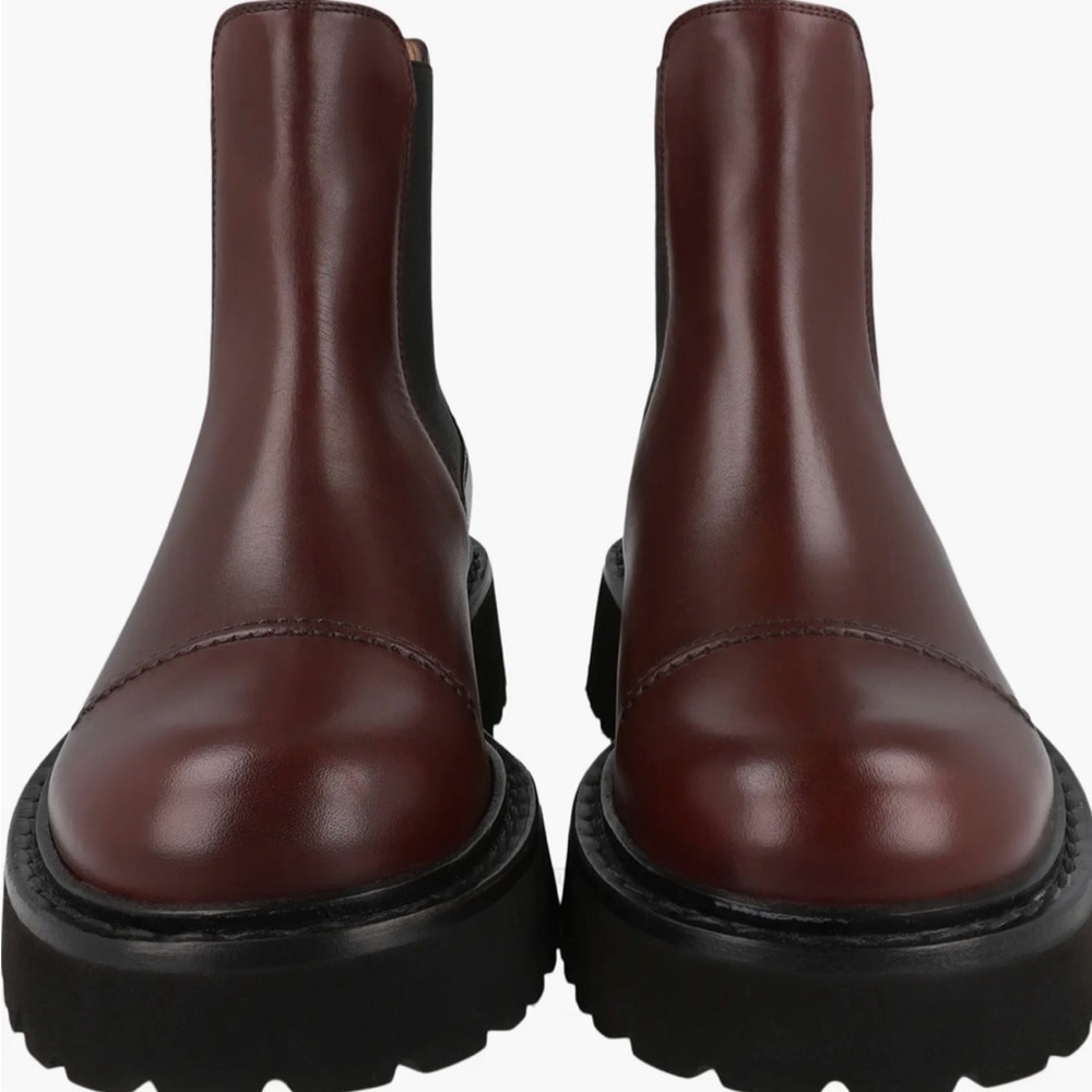 NWT Men’s Ferragamo George 2 Brown Leather Chelsea Boots US Men’s 9.5 - Picture 4 of 7